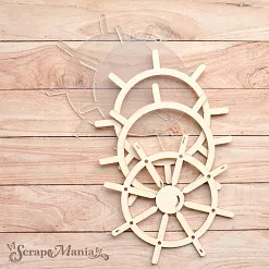 Чипборд "Морячок. Шейкер. Штурвал. Маленький" (ScrapMania)