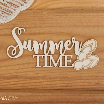 Украшение из чипборда "Summer time со сланцами" (Просто небо)