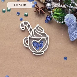 Шейкер "Волшебный снегопад. Чашечка с сердечком. Мини", 6х7,3 см (ScrapMania)