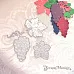 Нож "Виноград" 5,8х4,1 см (ScrapMania) Нож "Виноград" 5,8х4,1 см (ScrapMania)