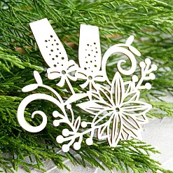 Чипборд "Бокалы", 7,6х6,8 см (LeoMammy)