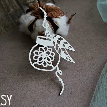 Чипборд "Баночка бохо 969", 9,6х4,9 см (Fantasy)