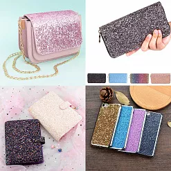 Отрез экокожи А4 "Полоски. Золото"