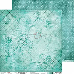 Бумага 30х30 см "Turquoise mood 06" (CraftO'clock)