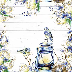 Бумага "Spring birds - 3" (SunnyCraft)