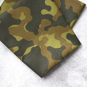 Отрез ткани 36х50 см "Камуфляж болотно-черный" (КМФ)