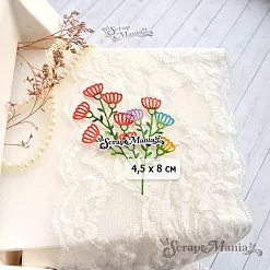 Нож "Длинные растения. Полевое соцветие", 4,5х8 см (ScrapMania)