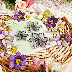 Штамп "Прекрасный клематис" (AgiArt)