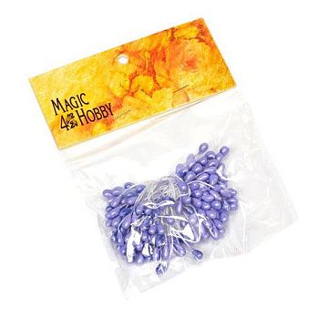 Набор тычинок "Жемчужные. Сиреневые", 80 шт (Magic Hobby)