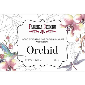 Набор карточек "Wild orchid" на английском (Фабрика Декору)